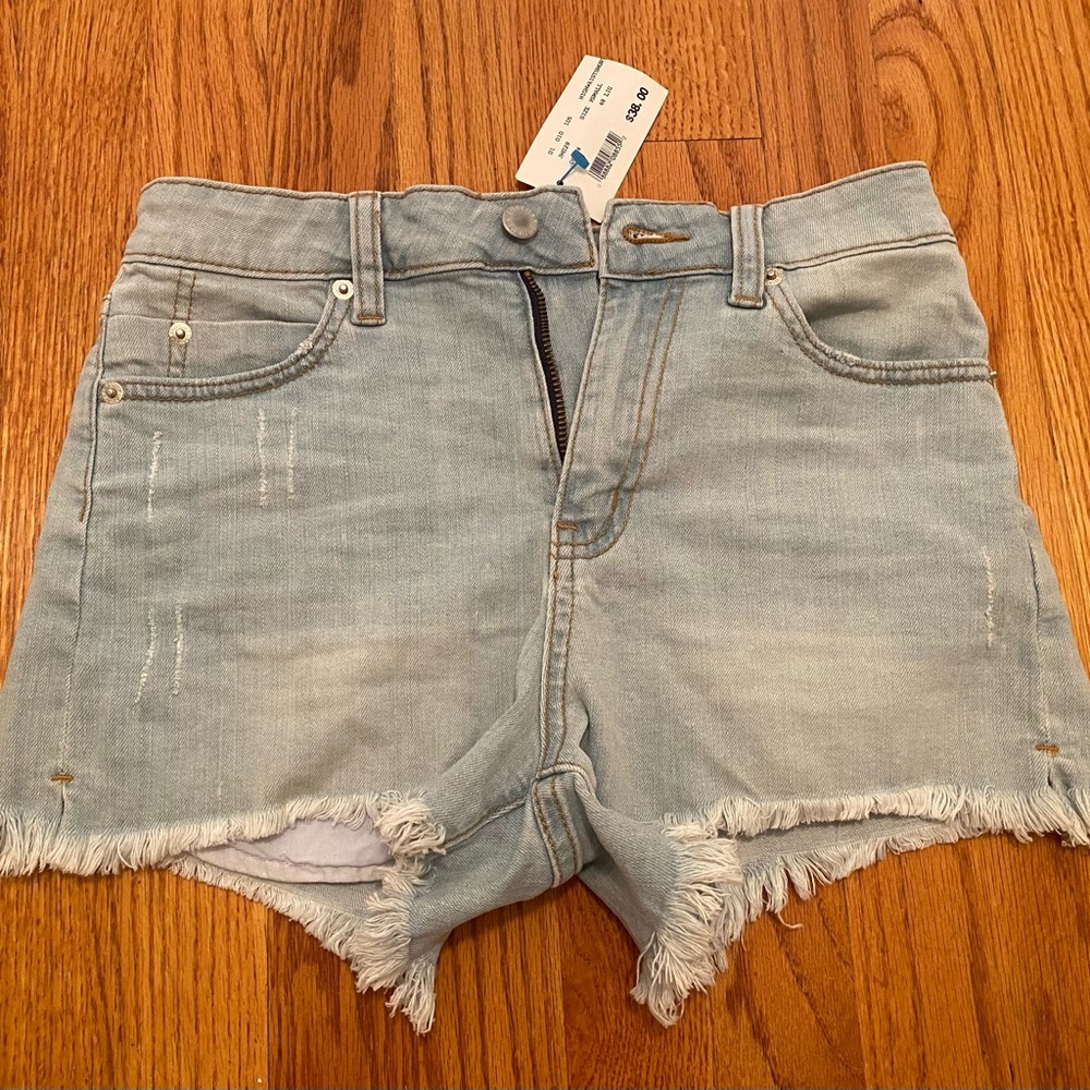 High Waist Jean Shorts